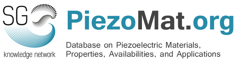 PiezoMat.org - Database on Piezoelectric Materials, Properties, Availabilities, and Applications